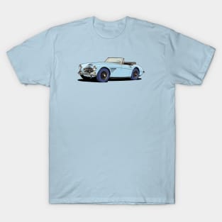 Austin-Healey 3000 British sports car in blue T-Shirt